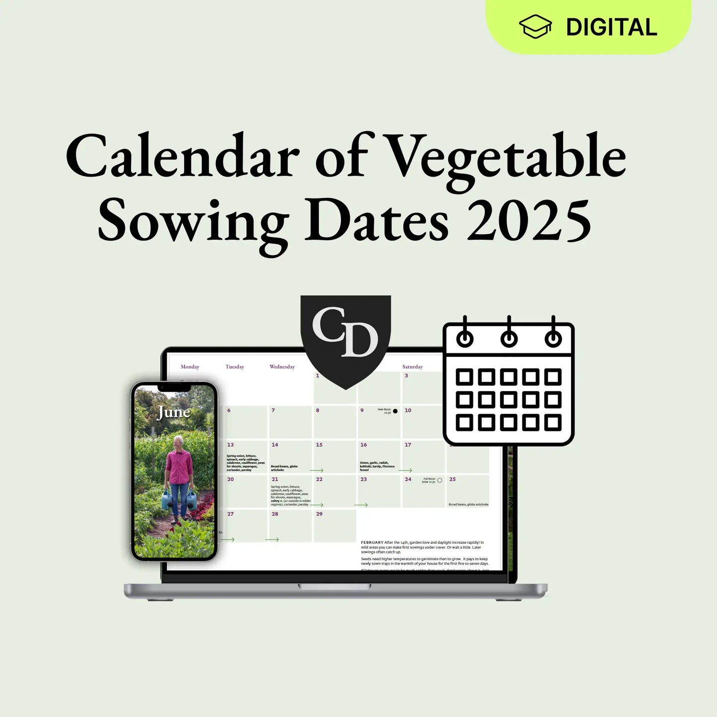 3-course bundle + 2 free gifts – digital Sowing Calendar and Useful Info pack