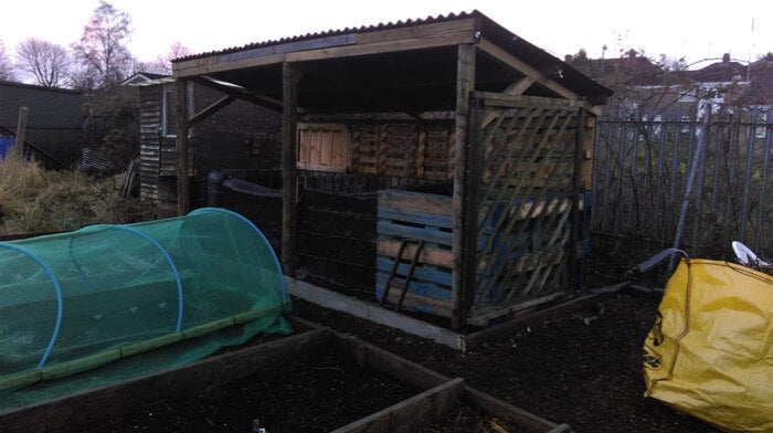 Birmingham allotment, Susan & Kevin Butlin 2017-18