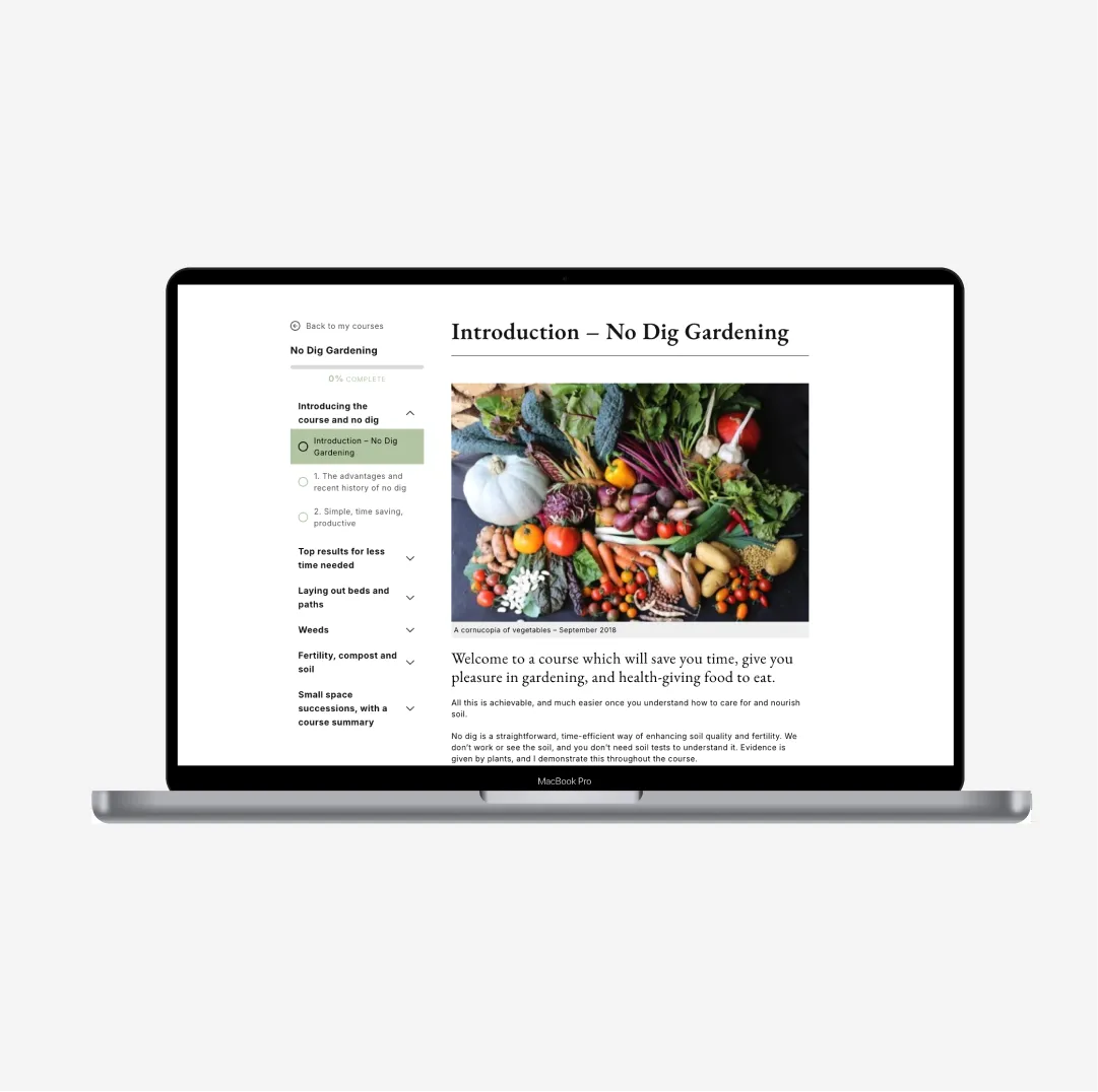 No Dig Gardening - Online Course (2025)