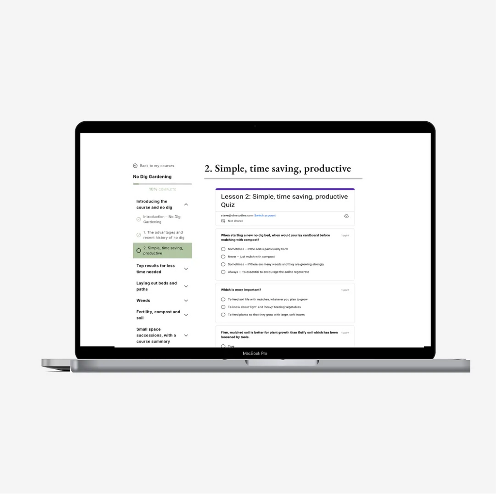 No Dig Gardening - Online Course (2025)