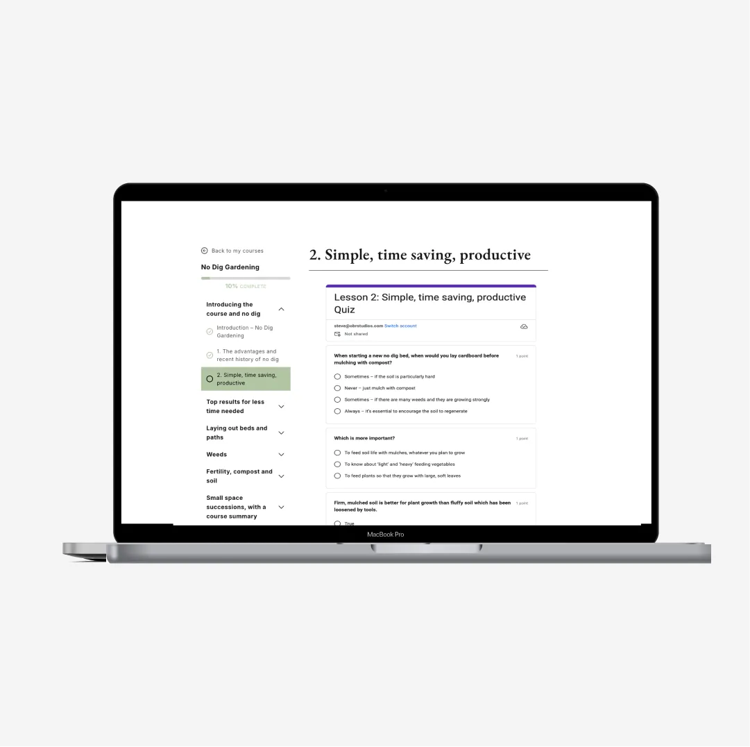 No Dig Gardening - Online Course (2025)