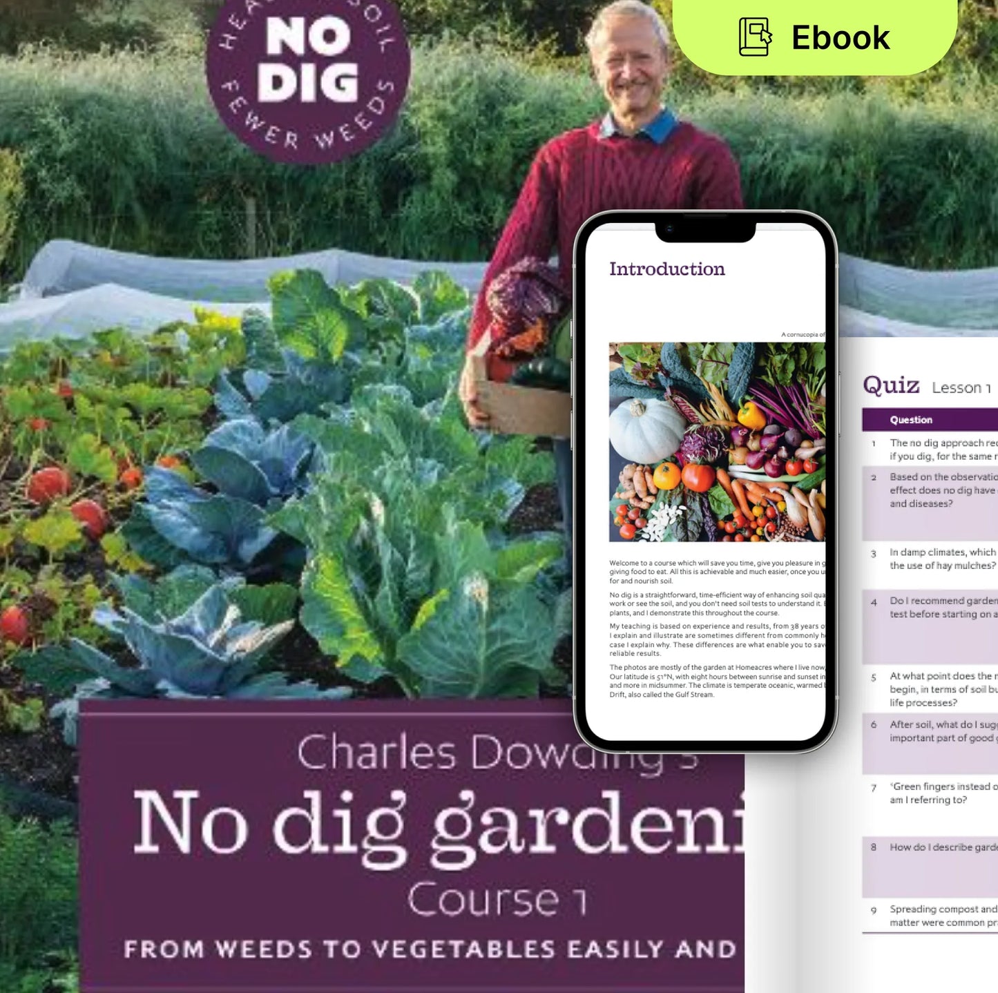 Charles Dowding's No Dig Gardening, Course Book 1 (Ebook)